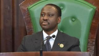 Guillaume Soro a démissionné de la présidence de l'Assemblée nationale de la Côte d'Ivoire
