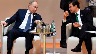 Vladimir Putin y Enrique Peña Nieto.