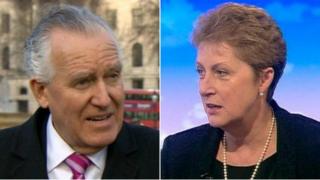 Peter Hain a Gisela Stuart