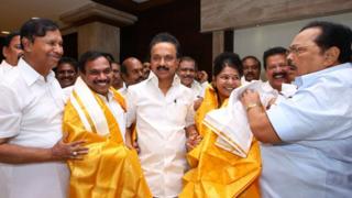 ஆ.ராசா, மு.க.ஸ்டாலின்,கனிமொழி