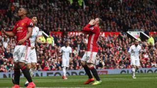 Manchester United a été tenu en échec à domicile (1-1) par Swansea.