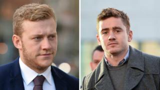 Stuart Olding (left) and Paddy Jackson