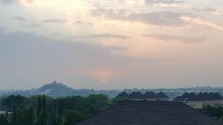 Abuja skyline at sunset