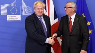 Boris Johnson y Jean Claude Juncker.