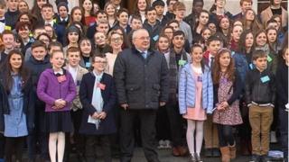 Delegates to the youth assembly