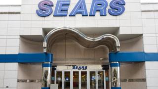 The shopfront of a Sears store