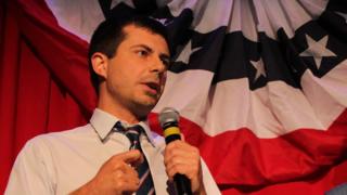 Pete Buttigieg speaking at an event in 2016