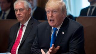 Дональд Трамп и Рекс Тиллерсон