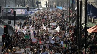 Акция протеста в Лондоне