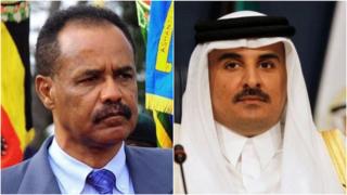 የኤርትራው ፕሬዝደንት ኢሳያስ አፍወርቂና የኳታሩ ኢምር ሼኽ ታሚም ቢን ሐማድ አልታኒ