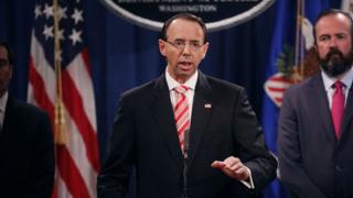 Vicefiscal general de EE.UU. Rod Rosenstein,
