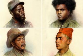 WW1 portraits by Swiss artist, Eugene Burnand