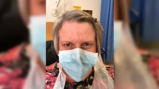 Dr Kate Jack in one of the masks