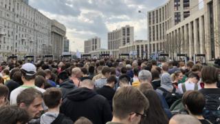 Митинг в поддержку Телеграм