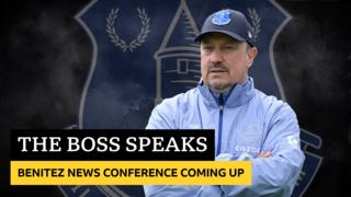 Rafael Benitez news conference graphic