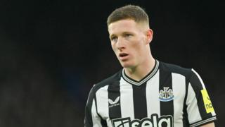 Elliot Anderson of Newcastle United during the Premier League match between Crystal Palace and Newcastle United at Selhurst Park on April 24, 2024