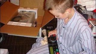 DAIRE as a child opening his first decks on Christmas