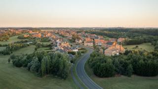 Aerial view of part of Wynyard village