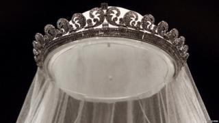 The royal wedding 'halo' tiara that's going on show at Buckingham Palace