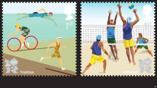 Olympic stamps from the Royal Mail