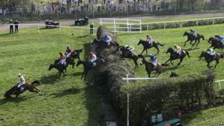 Becher's Brook jump at the Grand National