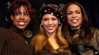 Destiny's Child in 2001. L-R: Kelly Rowland, Beyonce and Michelle Williams