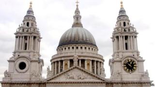 St Paul's Cathedral towers and dome