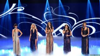 The Saturdays perform at Children in Need