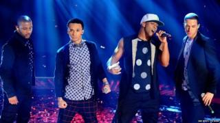 JLS performing at Children in Need