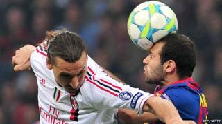 AC Milan hold off Barcelona in the Champions League