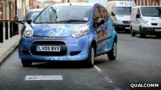 Wireless electric-car charging tech to be tested in London - BBC News