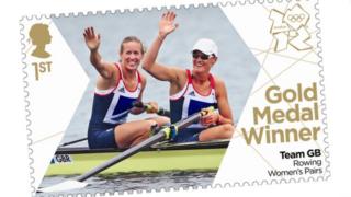 A Royal Mail Olympic stamp