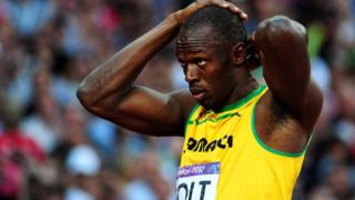 Usain Bolt at 200m mens semi final