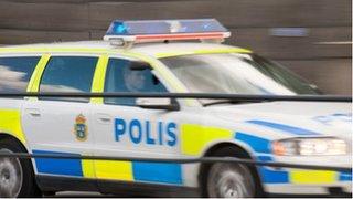 Police car in Sweden