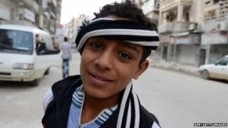 Teenage boy in Syria