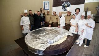 The largest chocolate coin