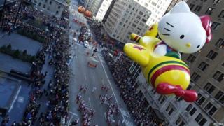 The Macy's Thanksgiving Day Parade in New York on 22 November 2012