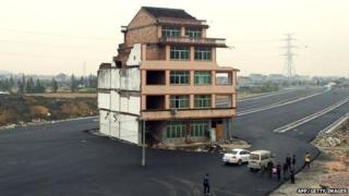 Lone house in Wenling, China