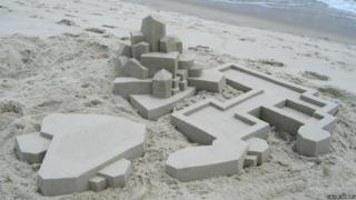 Sandcastle made by Calvin Seibert