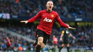 Wayne Rooney celebrates