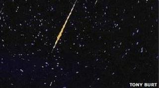 Meteor display pictured from Paisley