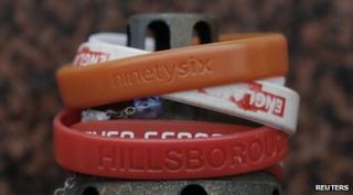 Hillsborough remembrance wristbands