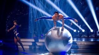 Louis Smith performs his show dance