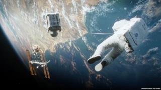 A scene from the film Gravity