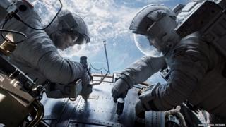 A scene from the film Gravity