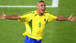 Ronaldo scores for Brazil against Germany