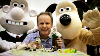 Nick Parks and Wallace and Gromit characters