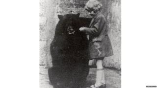 Christopher Robin with Winnie the Bear
