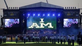The opening ceremony of the Invictus Games at the Queen Elizabeth Olympic Park on September 10, 2014 in London