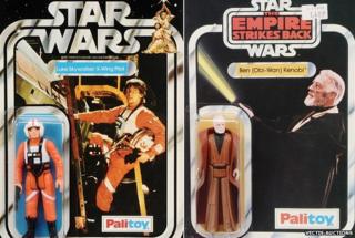 Luke Skywalker and Obi Wan Kenobi toys